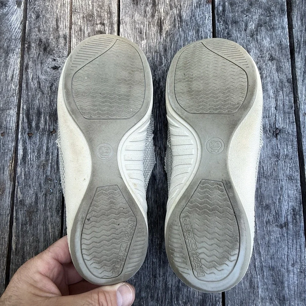 Gecko Man Men's 8.5 Canvas Arch Support‎ Slip On Shoes Slippers Walk Hero Khaki